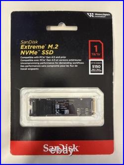 SanDisk 1TB Extreme M. 2 NVMe PCIe Gen 4.0 SSD New in Box