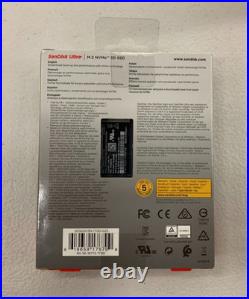 Sandisk SDSSDH3N-1T00-G25 Ultra 1TB Internal SSD PCIe Gen 3 x4 NVMe New Sealed