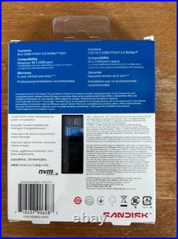 Sandisk WD 500GB SSD M. 2 2280 PCIe NVMe 4.0