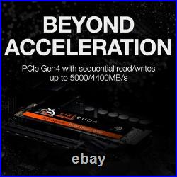 Seagate FireCuda 520 SSD 1TB PCIe Gen4x4 NV Me, Recertified, ZP1000GM30002