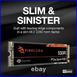 Seagate FireCuda 530R NVMe SSD 2TB, for PS5/PC, M. 2 PCIe Gen4 ×4 NVMe 1.4, 7.300