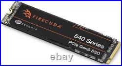 Seagate FireCuda 540 2TB M. 2 2280 NVMe PCIe Gen5 x4 3D TLC 10,000MB/s SSD Drive