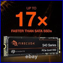 Seagate FireCuda 540 2TB M. 2 2280 NVMe PCIe Gen5 x4 3D TLC 10,000MB/s SSD Drive