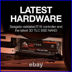 Seagate FireCuda SSD 1TB PCIe Gen4x4 NV Me, Recertified, ZP1000GM30013