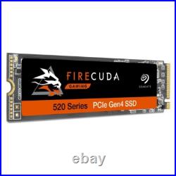 Seagate Firecuda 520 1TB PCIE M. 2S 19mm Solid State Drive SSD, ZP1000GM30012-RC