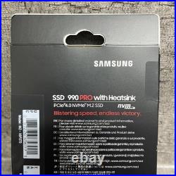 Sealed SAMSUNG 990 PRO WithHeatsink 2TB M. 2 NVME PCIE4.0 VNAND SSD 7450MB/s