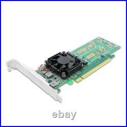 Shinreal PCI Express x16 to Quad M. 2 NVMe SSD Switch Adapter 2280