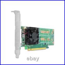 Shinreal PCI Express x16 to Quad M. 2 NVMe SSD Switch Adapter 2280