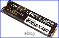 Silicon Power 2TB US75 Nvme PCIe Gen4 M. 2 2280 SSD R/W Up to 7,000/6,500 MB/s