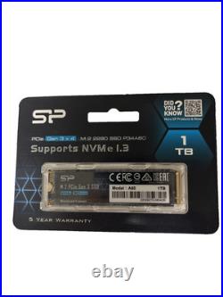 Silicon Power A60 1TB NVMe M. 2 PCIe Gen3 2280 (SP001TBP34A60M28) SSD
