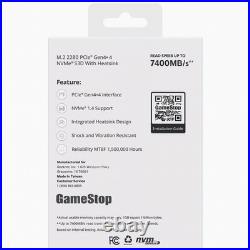 Storage Expansion 2TB NVMe M. 2 PCIe Gen 4x4 SSD with Heatsink for PS5/PC 7400MB/s