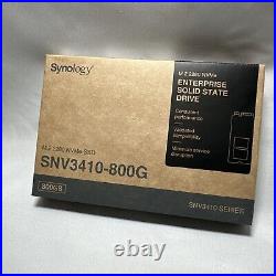 Synology SNV3410-800G 800GB M. 2 PCIe NVMe 3.0 Internal Solid State Drive NEW