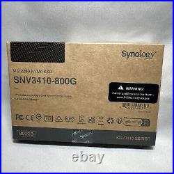 Synology SNV3410-800G 800GB M. 2 PCIe NVMe 3.0 Internal Solid State Drive NEW