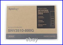 Synology SNV3510 800GB NVMe PCIe 3.0 x4 M. 2 22110 Internal SSD SNV3510-800G Synology SNV3510 800GB NVMe PCIe 3.0 x4 M. 2 22110 Internal SSD SNV3510-800G