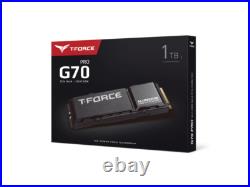 Team Group 1TB SSD T-FORCE G70 PRO (Aluminum) M. 2 2280 PCIe 4.0 NVMe 1.4 TLC