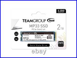 Team Group MP33 M. 2 2280 2TB PCIe 3.0 x4 with NVMe 1.3 3D NAND Internal Solid St