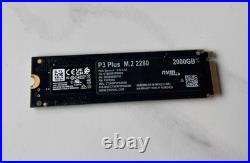 Used Crucial P3 Plus 2TB PCIe 4.0 NVMe M. 2 2280 SSD CT2000P3PSSD8