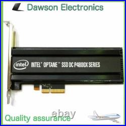 Used Intel P4800X 750GB SSD Optane DC PBW HHHL PCIe 3.0 X4 NVMe SSDPED1K750GA01