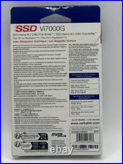 Verbatim Vi7000G 4TB SSD NVMe M. 2 Type 2280 Verbatim Vi7000G 4TB SSD NVMe M. 2 Type 2280