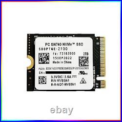 WD 2TB M. 2 2230 SSD For Steam Deck ASUS ROG Flow X Laptop NVMe PCIe4x4 PC SN740