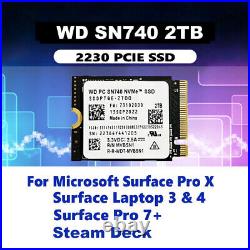 WD 2TB M. 2 2230 SSD NVMe PCIe4x4 PC SN740 For Steam Deck ASUS ROG Flow X Ally Z1