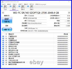 WD 2TB M. 2 2230 SSD NVMe PCIe4x4 PC SN740 For Steam Deck ASUS ROG Flow X Ally Z1