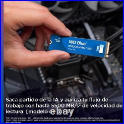 WD 4TB Blue SN5000 NVMe Internal Solid State Drive SSD WDS400T4B0E