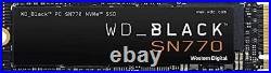 WD BLACK 1TB SN770 NVMe Internal Gaming SSD Solid State Drive Gen4 PCIe M. 2