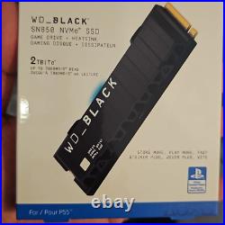 WD BLACK 2TB SN850X NVMe SSD with Heatsink Gen4 PCIe, 7300MB/s WDS200T2XHE