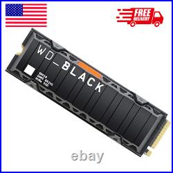 WD BLACK 2TB SN850X NVMe SSD with Heatsink Gen4 PCIe, 7300MB/s WDS200T2XHE