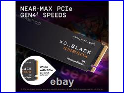 WD BLACK 4TB SN850X NVMe Internal Gaming SSD Solid State Drive Gen4 PCIe, M. 2 WD BLACK 4TB SN850X NVMe Internal Gaming SSD Solid State Drive Gen4 PCIe, M. 2