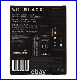 WD BLACK 4TB SN850X NVMe, M. 2 2280, Gaming SSD w Heatsink Works w PS5