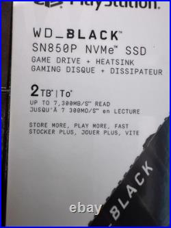 WD BLACK SN850P 2TB NVMe PCIe Internal SSD for PS5 consoles WDBBYV0020BNC New