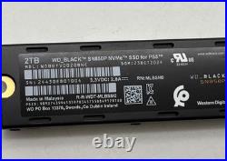 WD BLACK SN850P 2TB PCIe NVMe M. 2 2280 Internal SSD withHeatsink for PS5 & PC