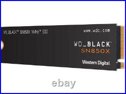 WD BLACK SN850X 2TB NVMe SSD M. 2 2280 PCIe 4.0 x4 Internal Solid State Drive