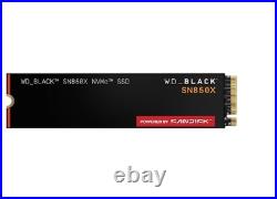 WD BLACK SN850X 4TB NVMe M. 2 PCIe Gen4 SSD 7300MB/s WDS400T2X0E