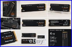 WD BLACK SN850X 4TB NVMe M. 2 PCIe Gen4 SSD 7300MB/s WDS400T2X0E