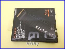 WD BLACK SN850X 4TB PCIe4.0 NVMe Internal Gaming SSD withheatsink WDS400T2XHE New