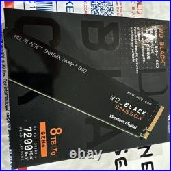 WD BLACK SN850X 8TB Gen4 M. 2 SSD WDS800T2X0E NEW SEALED