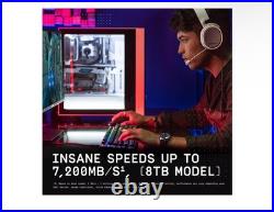 WD BLACK SN850X 8TB NVMe PCIe Gen4 Internal SSD WDS800T2X0E New