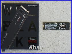 WD Black SN750 4TB Internal Gaming SSD PCIe Gen 3 x4 NVMe