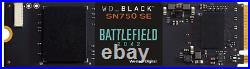 WD Black SN750 SE 1TB NVMe SSD M. 2 2280 Gen 4 Battlefield 2042 NEW