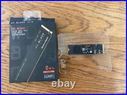 WD Black SN770 2TB NVMe M. 2 2280 SSD PCIe Gen4, with Box, SMART Report Included