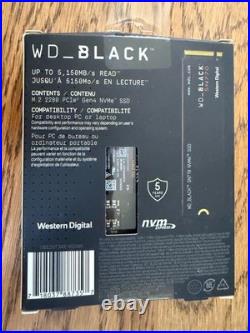 WD Black SN770 2TB NVMe M. 2 2280 SSD PCIe Gen4, with Box, SMART Report Included