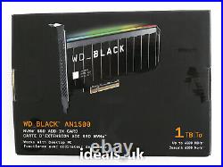 WD BlackT AN1500 1TB AIC (PCIe 3.0 x8) (WDS100T1X0L-20) NVMe SSD Memory Drive