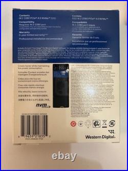 WD Blue SN5000 1TB PCIe 4.0 x4 NVMe M. 2 2280 SSD New Factory Sealed