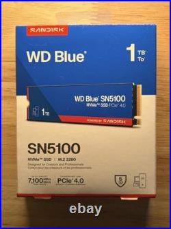 WD Blue SN5100 1TB Internal SSD PCIe Gen 4 x4 NVMe for laptops and desktops