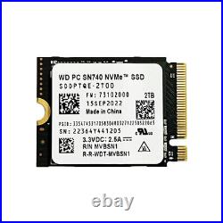 WD PC SN740 1TB 2TB M. 2 2230 SSD NVMe PCIe4x4 For Steam Deck ASUS ROG Dell Flow