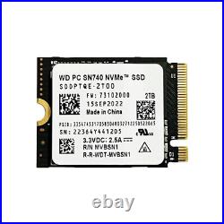 WD PC SN740 2TB M. 2 2230 SSD NVMe PCIe4x4 For Steam Deck ASUS ROG Dell Laptop