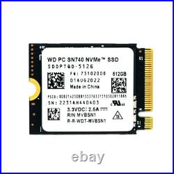 WD PC SN740 512GB 1TB 2TB SSD NVMe PCIe4x4 For Steam Deck ASUS ROG Dell Laptop